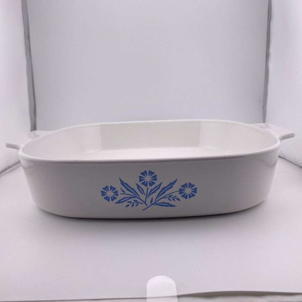 Corning ware Blue Cornflower A-10-B 9 3/4"x 9 3/4" x 2" Casserole Dish - No Lid